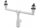 Siphons d’évier deux bacs