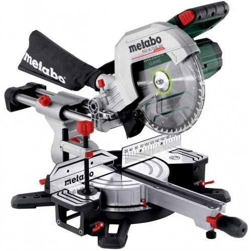 Metabo KGS 18 LTX BL 254 Scie a onglets sans fil avec fonction radiale 614254850