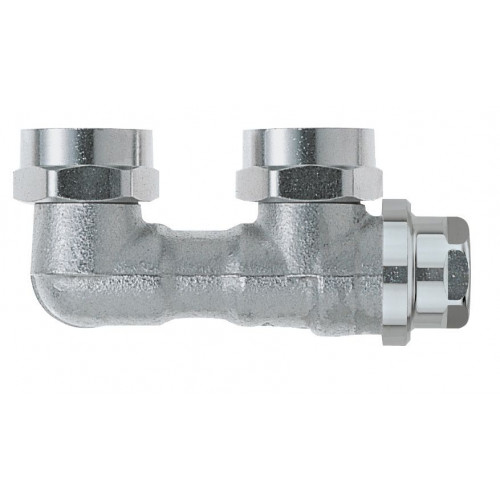 HEIMEIER Racc. avec vidange VEKOLUX 1/2" Equerre, Taraud. fem., Syst. monotube 0535-50.000