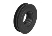 NÝVLT H4/117 manchon de raccordement WC interne, caoutchouc nervuré, noir,58 × 33 mm 10117