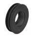 NÝVLT H4/117 manchon de raccordement WC interne, caoutchouc nervuré, noir,58 × 33 mm 10117