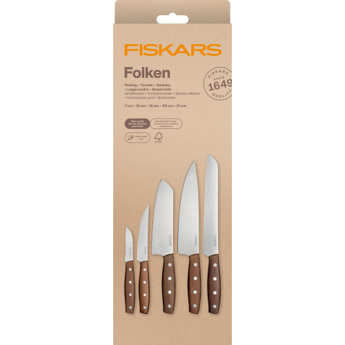 Fiskars Folken set de 5 couteaux 1075688 Fiskars Folken set de 5 couteaux 1075688