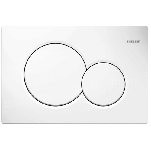 Geberit Sigma01 Plaque de déclenchement pour rinçage double touche, blanc 115.770.11.5