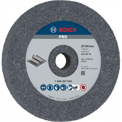 BOSCH Meule assiette PRO Metal, 150 x 20 x 20 mm, G24 1609201649
