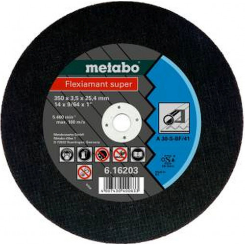 Metabo Flexiamant Super Disque a tronçonner 350x3,5x25,4 acier, TF 41 (616203000) Metabo Flexiamant Super Disque a tronçonner 350x3,5x25,4 acier, TF 41 (616203000)
