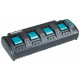 Makita DC18SF Chargeur 4 batteries Makstar Li-Ion 14,4 a 18 V - DC18SF