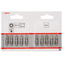 BOSCH Embout de vissage qualité extra-dure PZ 3, 25 mm 2607001563