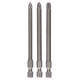 BOSCH Coffret d’embouts de vissage 3 pieces, Extra Hard PZ1; PZ2; PZ3; 89 mm 2607001761