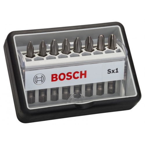 BOSCH Coffret de 8 embouts de vissage Robust Line Sx PH, version Extra Hard 2607002556