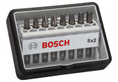BOSCH Coffret de 8 embouts de vissage Robust Line Sx PZ, version Extra Hard 2607002557