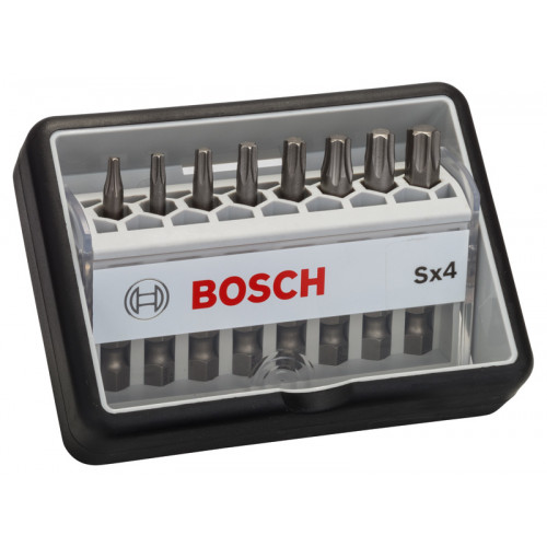 BOSCH Coffret de 8 embouts de vissage Robust Line Sx T, version Extra Hard 2607002559