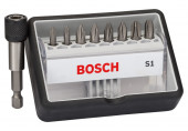 BOSCH Coffret de 8+1 embouts de vissage Robust Line S PH, version Extra Hard 2607002560