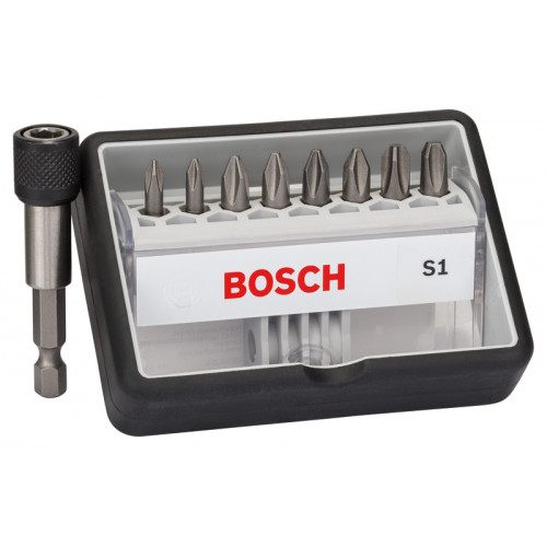 BOSCH Coffret de 8+1 embouts de vissage Robust Line S PH, version Extra Hard 2607002560