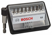BOSCH Coffret de 8+1 embouts de vissage Robust Line S T, version Extra Hard 2607002562