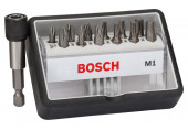 BOSCH Coffret de 12+1 embouts de vissage Robust Line M PH/PZ/T, version Extra Hard