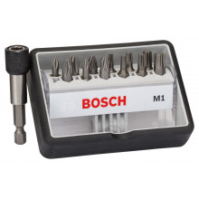 BOSCH Coffret de 12+1 embouts de vissage Robust Line M PH/PZ/T, version Extra Hard