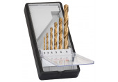 BOSCH Coffret de 6 forets a métaux Robust Line HSS-TiN, 135°, 2 - 8 mm 2607010530