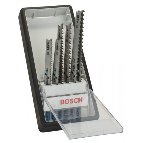 BOSCH Kit de 6 lames de scie sauteuse Progressor, Robust Line 2607010531