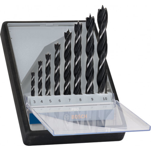 BOSCH Robust Line Coffret de 8 forets hélicoidaux, 3 - 10 mm 2607010533