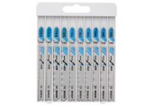 BOSCH Lames de scie sauteuse Basic for Metal, set de 10 pieces 2607010631
