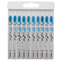 BOSCH Lames de scie sauteuse Basic for Metal, set de 10 pieces 2607010631