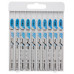 BOSCH Lames de scie sauteuse Basic for Metal, set de 10 pieces 2607010631