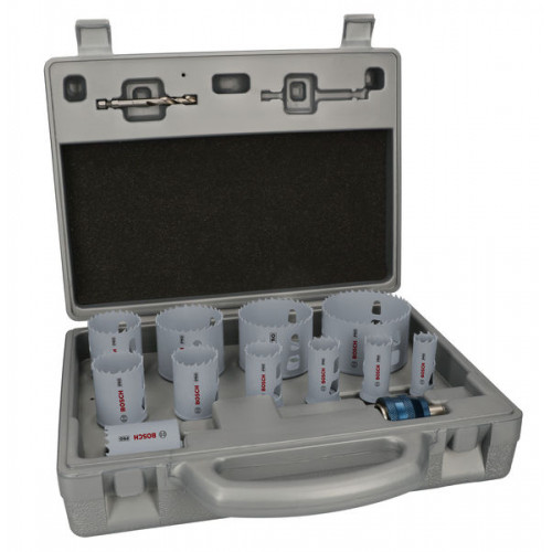 BOSCH Coffret de scies trépans PRO Multi Material PC Plus, 14 pieces 2608594434
