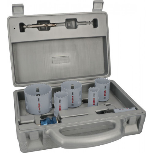BOSCH Coffret de scies trépans PRO Multi Material PC Plus, 9 pieces 2608594435