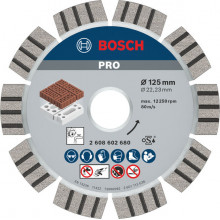 BOSCH Disque diamanté PRO Abrasive, 125 x 22,23 mm 2608602680