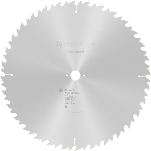 BOSCH Lame de scie circulaire PRO Wood, 450 x 3,8 x 30 mm 2608640704