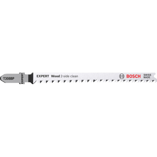 BOSCH Lame de scie sauteuse EXPERT 'Wood 2-side clean' T 308 BP, 3 pces 2608900557