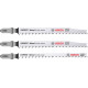 BOSCH Kit de 3 lames de scie sauteuse EXPERT 'Wood 2-side clean' T308B/BO 2608900559