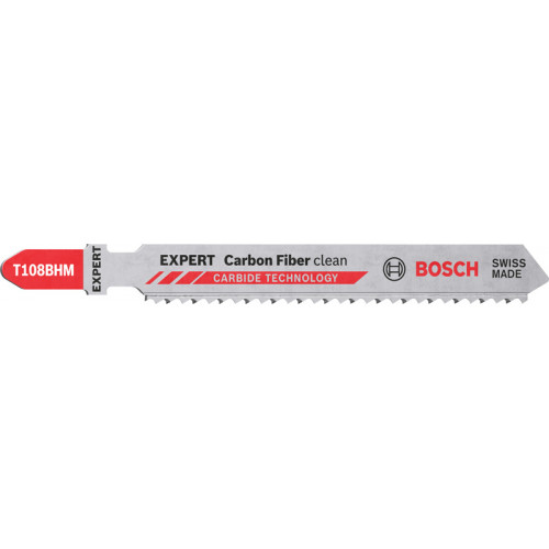 BOSCH Lame de scie sauteuse EXPERT ‘Carbon Fiber Clean’ T 108 BHM 3 pces 2608900565