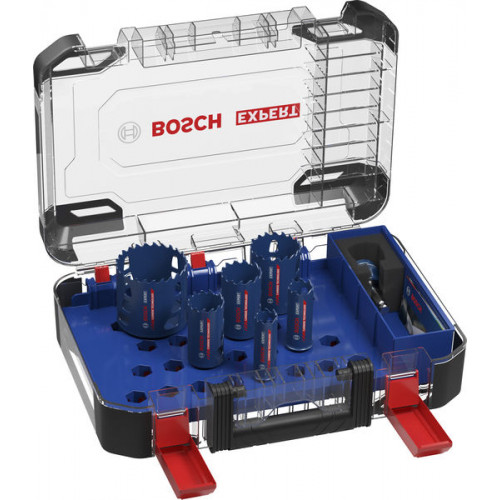 BOSCH Coffret de scies trépans EXPERT Multi Material Power Change Plus 9 pieces 2608901907