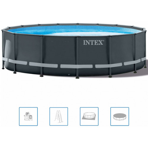 INTEX Ultra XTR Frame Pools Set Piscine 488 x 122 cm avec filtration 26326GN