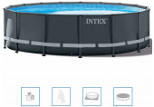 INTEX Ultra XTR Frame Pools Set Piscine 732 x 132 cm avec filtration 26340GN