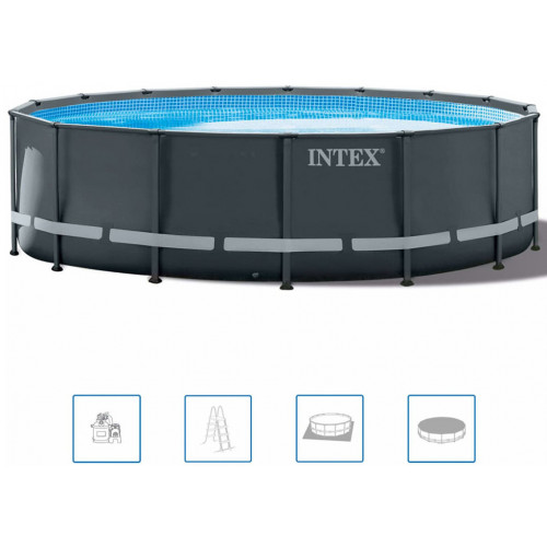 INTEX Ultra XTR Frame Pools Set Piscine 732 x 132 cm avec filtration 26340GN