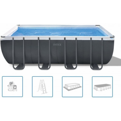 Intex Ultra XTR Rectangular Frame Pools Piscine 549 x 274 x 132 cm filtration 26356GN