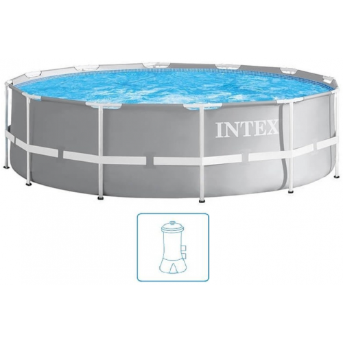INTEX Prism Frame Pools Piscine 305 x 76 cm avec filtration a cartouche 26702NP