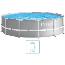 INTEX PRISM FRAME POOLS Piscine 366 x 76 cm avec filtration a cartouche 26712GN