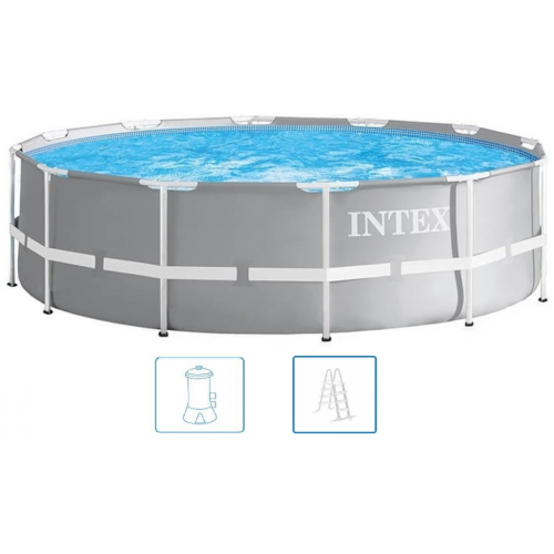 INTEX Prism Frame Pools Piscine 366 x 99 cm avec filtration a cartouche 26716GN