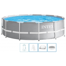 INTEX Prism Frame Pools set Piscine 427 x 107 cm avec filtration a cartouche 26720GN