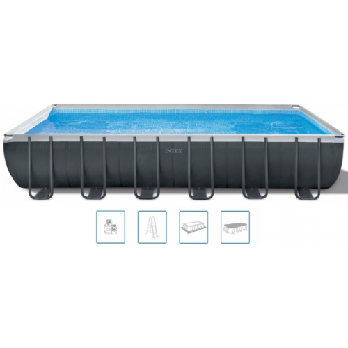 INTEX Ultra XTR Rectangular Frame Pool Set Piscine 732 x 366 x 132 cm 26364GN