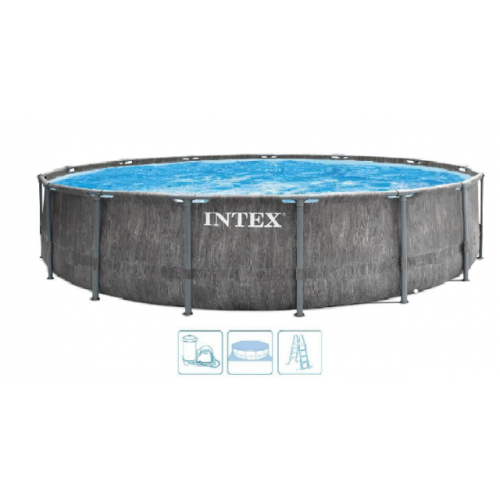 INTEX GREYWOOD PRISM FRAME PREMIUM POOLS Piscine 549 x 122 cm 26744GN