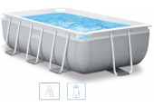 INTEX Prism Frame Rectangular Premium Pools Piscine 300 x175 x 80 cm filtration 26784NP