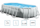 INTEX Prism Frame Premium Oval Pools Piscine 503 x 274 x 122 cm 26796NP