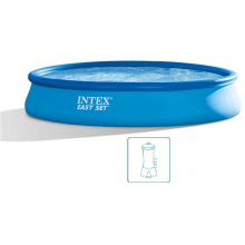 INTEX Easy Set Pool Piscine gonflable 244 x 61 cm avec filtration a cartouche 28108NP