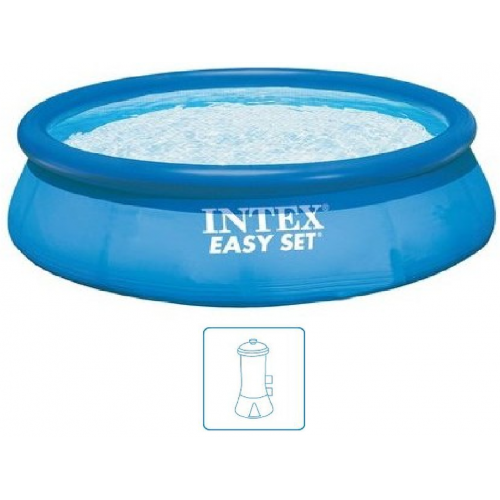 INTEX Easy Set Pool Piscine gonflable 366 x 76 cm avec filtration a cartouche 28132NP