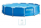 INTEX METAL FRAME POOLS Piscine 305 x 76 cm avec filtration a cartouche 28202NP