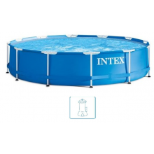 INTEX METAL FRAME POOLS Piscine 305 x 76 cm avec filtration a cartouche 28202NP